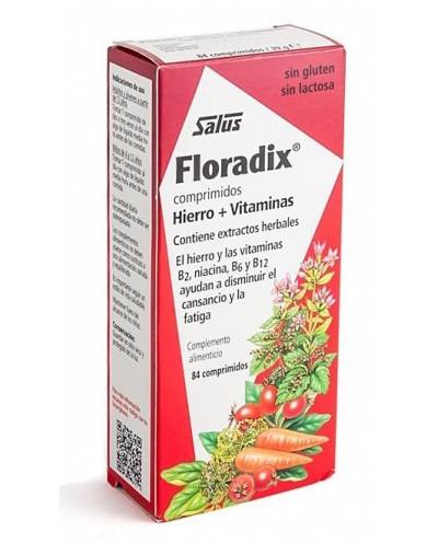 Floradix - hierro + vitaminas - 84 comprimidos