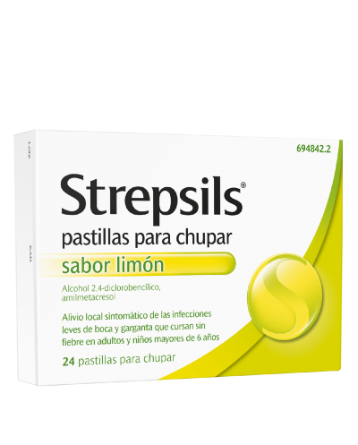 Strepsils limón - 24 pastillas para chupar
