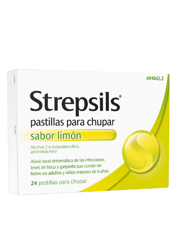 Strepsils limón - 24 pastillas para chupar