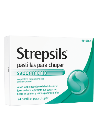 Strepsils menta - 24 pastillas para chupar