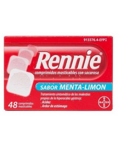 Rennie Sabor Menta-Limón - 48 Comprimidos Masticables