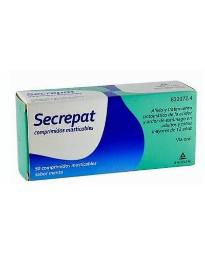 Secrepat menta - 50 comprimidos masticables