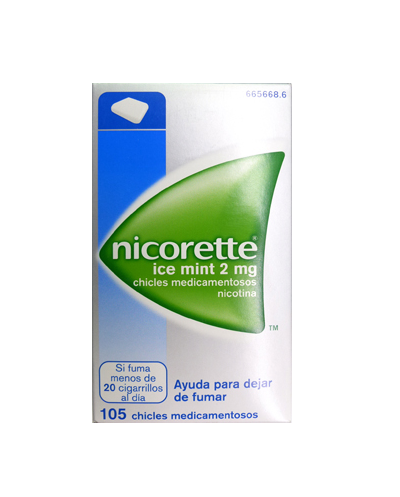 Nicorette ice mint - 2 mg - 105 chicles