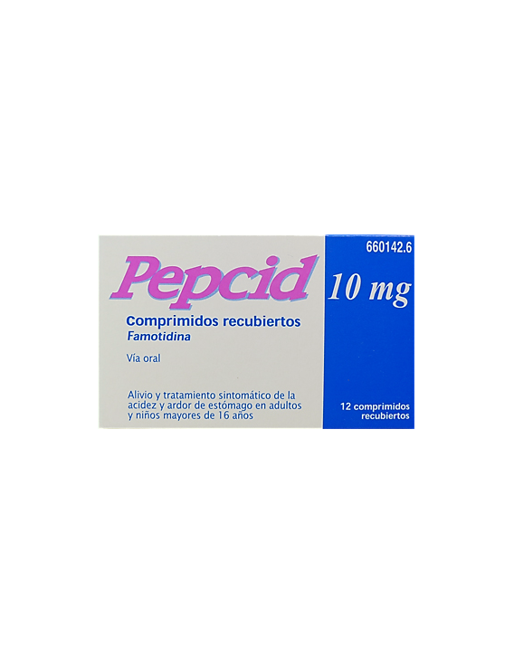 Pepcid - 10 mg - 12 comprimidos