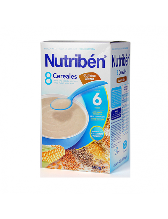 NUTRIBÉN 8 Cereales y Miel Calcio 600gr