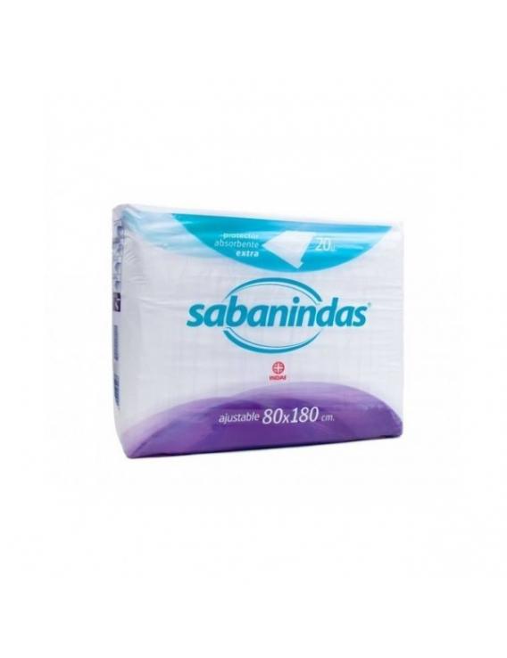 Protector absorbente sabanindas extra  80x180 cm  -  20 unds