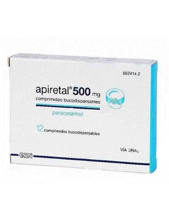Apiretal - 500 mg - 12 comprimidos bucodispersables