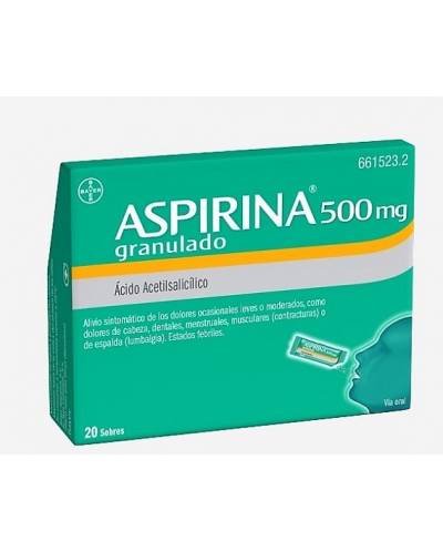 ASPIRINA 500 MG - 20 SOBRES