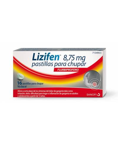 Lizifen 8,75 mg 16 pastillas para chupar