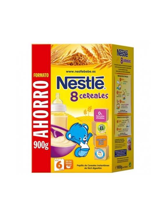 Nestle 8 cereales con bífidus - 900 gramos